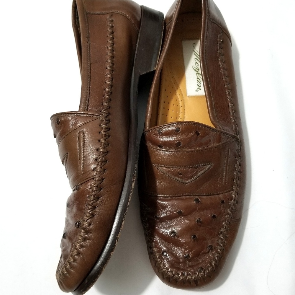 Mezlan Genuine Ostrich Leather Loafer